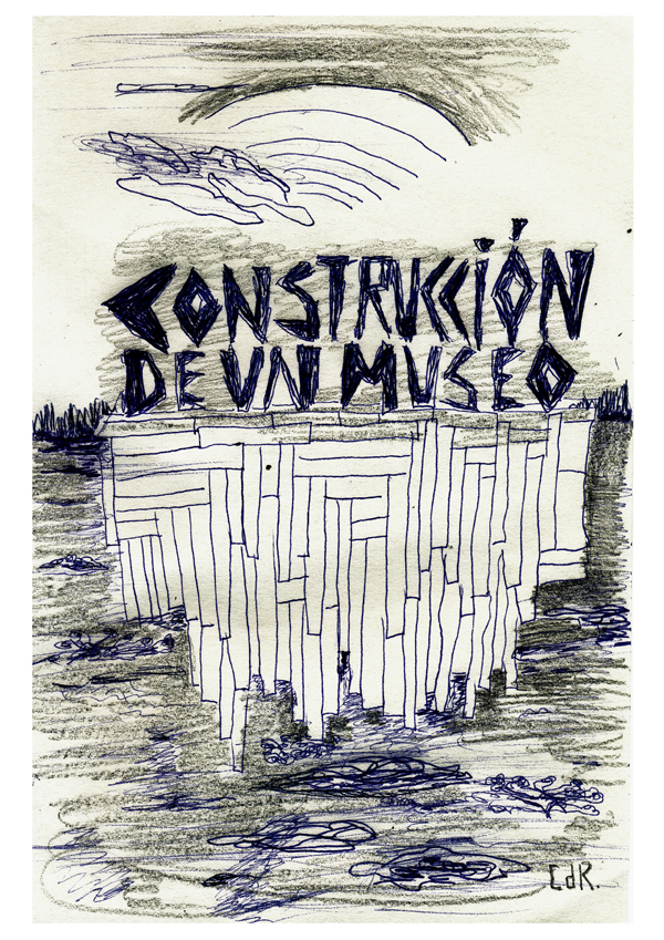 Construcción de un museo - Dibujo  de Claudia del Rio